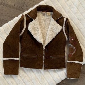 Like, Love Leather Suede Sheepskin Jacket